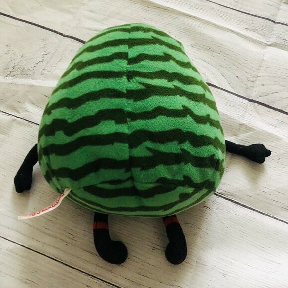 MINISO LIFE Watermelon-shaped Doll PLUSH‎ Red Green Stuffed Adorable Soft 9" - Picture 5 of 6